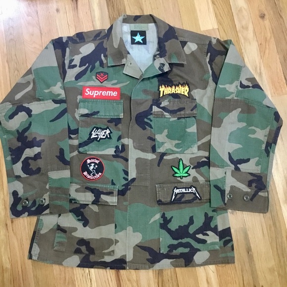 SickCity Designs Other - SUPREME THRASHER Punk Metal Skater Patch Army Coat